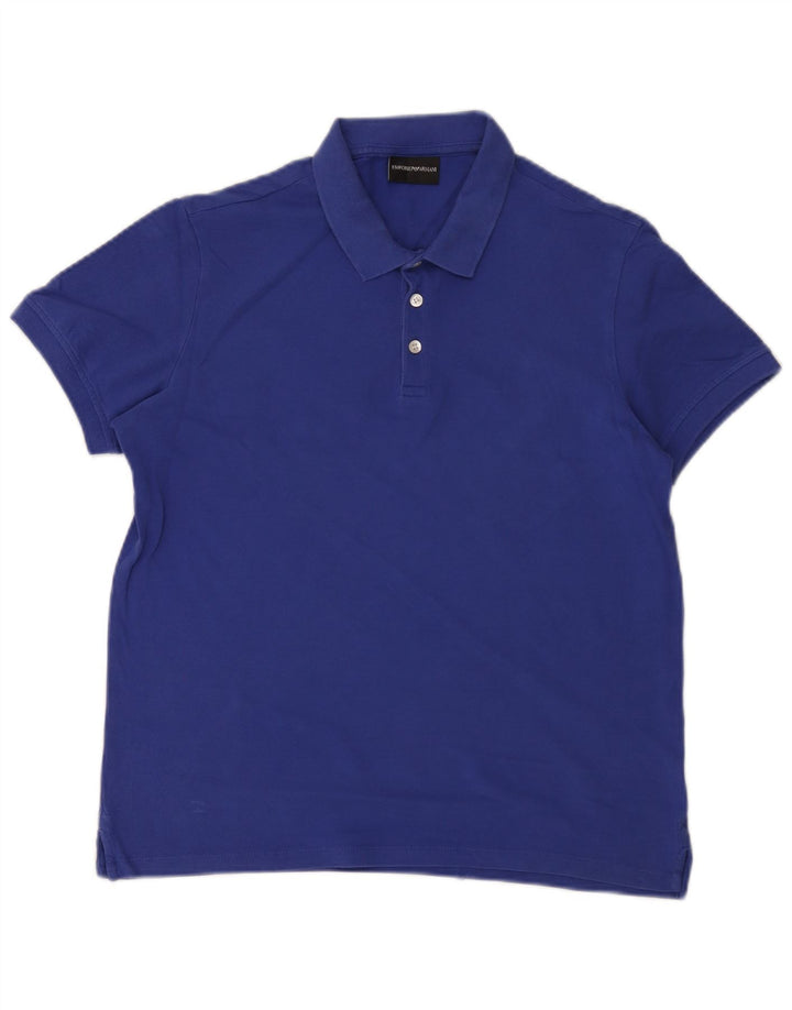 Polo Emporio Armani Hombre Azul Medio