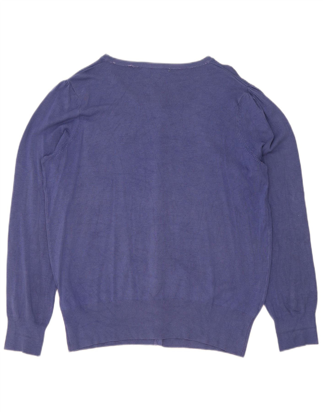 Marks & Spencer Suéter tipo cárdigan para mujer UK 46 Viscosa azul grande