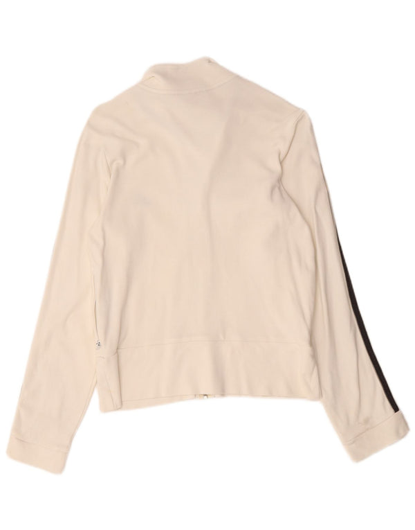 Adidas - Chaqueta de chándal para mujer, talla 12, algodón blanco mediano