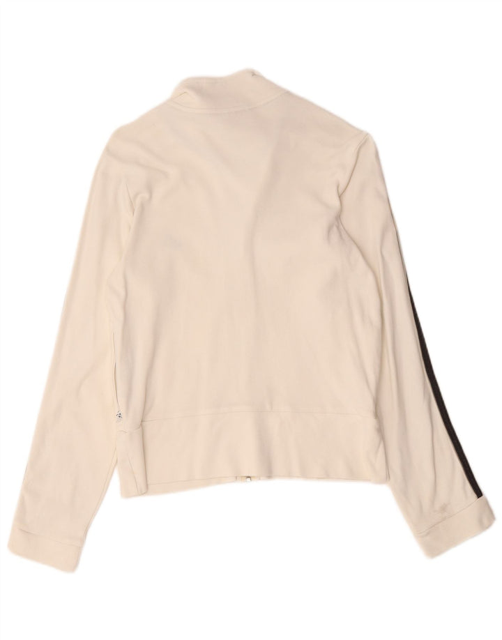 Adidas - Chaqueta de chándal para mujer, talla 12, algodón blanco mediano