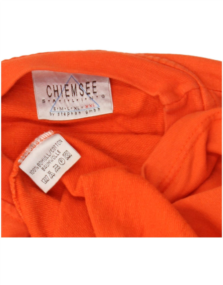 Chiemsee Mens Graphic Top Manga Larga 2XL Algodón Naranja