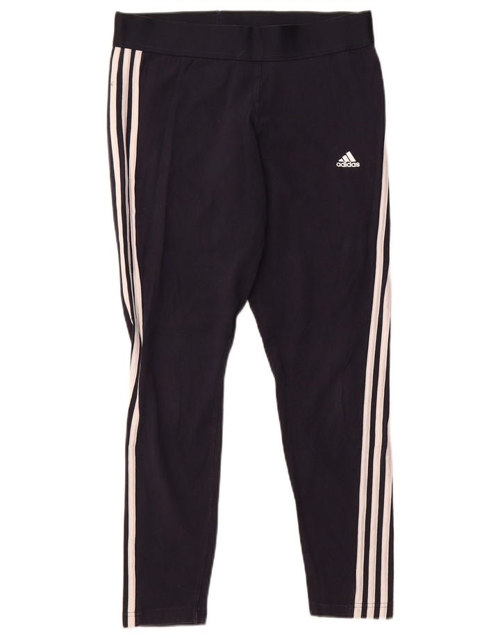 Adidas - Leggings para mujer, talla 44/18, talla grande, azul marino