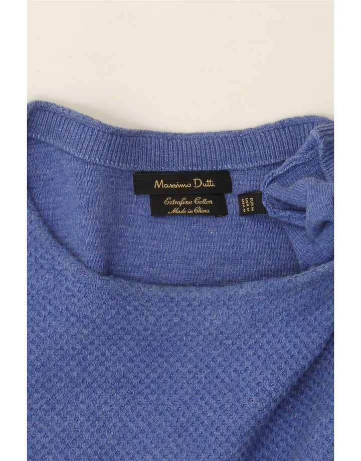 Massimo Dutti Jersey Cuello Redondo Hombre Azul Medio
