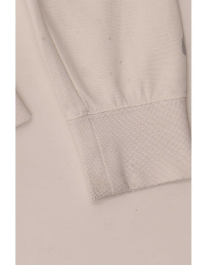 Nike Sudadera con capucha y cremallera gráfica para hombre Poliéster color block blanco mediano