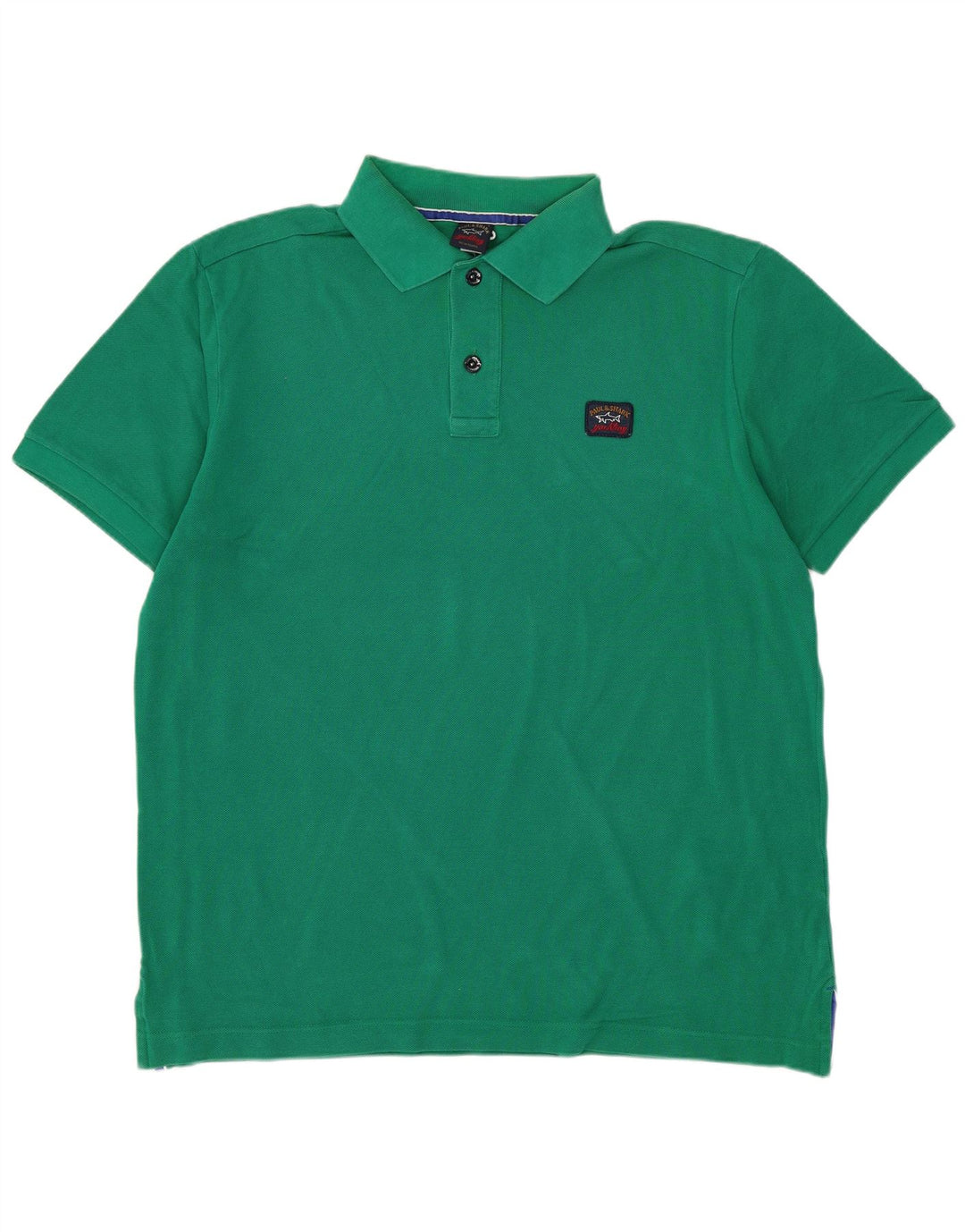Paul & Shark Polo para hombre de algodón verde grande