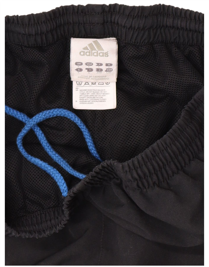 Adidas Hombre Pantalones De Chándal Joggers Grande Negro Poliéster