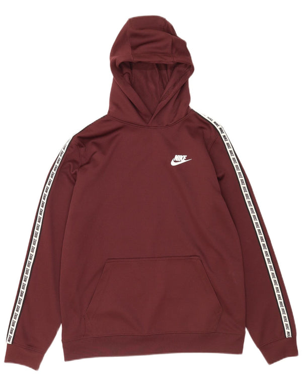 Nike Boys Graphic Sudadera con capucha Jumper 12-13 años Grande Borgoña Poliéster