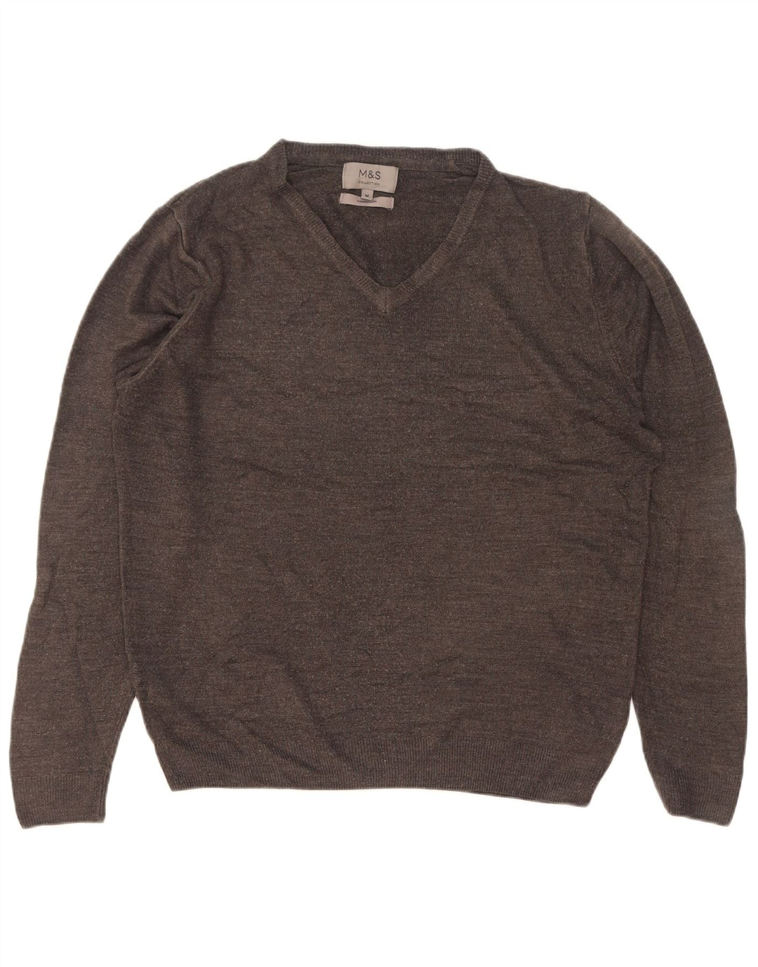 Marks & Spencer Jersey con Cuello en V para Hombre Acrílico Gris Medio