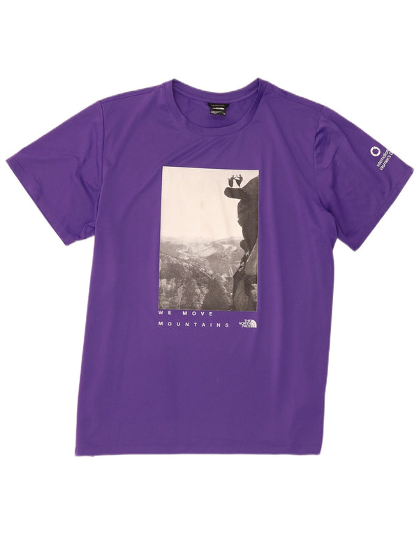 The North Face Camiseta gráfica para mujer Top UK 20 2XL Poliéster morado