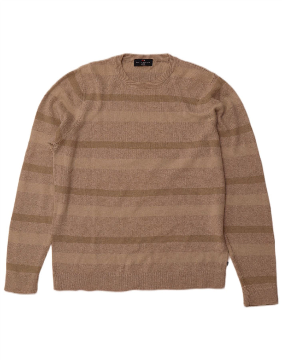 Marks & Spencer Jersey de Cuello Redondo para Hombre de algodón Beige Medio