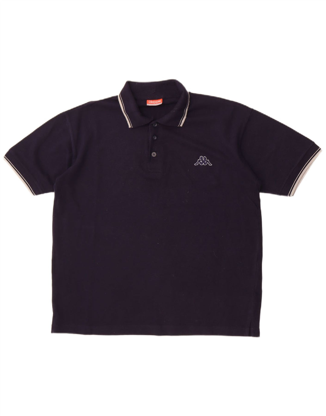 Polo Kappa Hombre Algodón Azul Marino Mediano