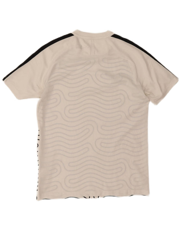 Camiseta Nike Dri Fit con estampado abstracto para hombre, color blanco medio