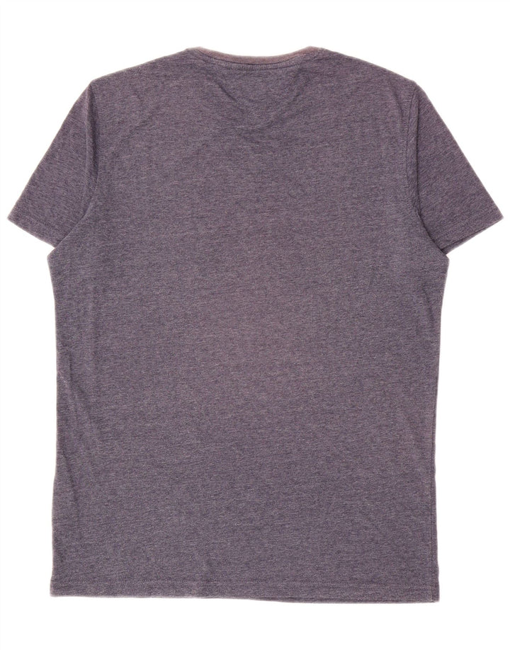 Tommy Hilfiger Camiseta para hombre Top Large Poliéster moteado azul marino
