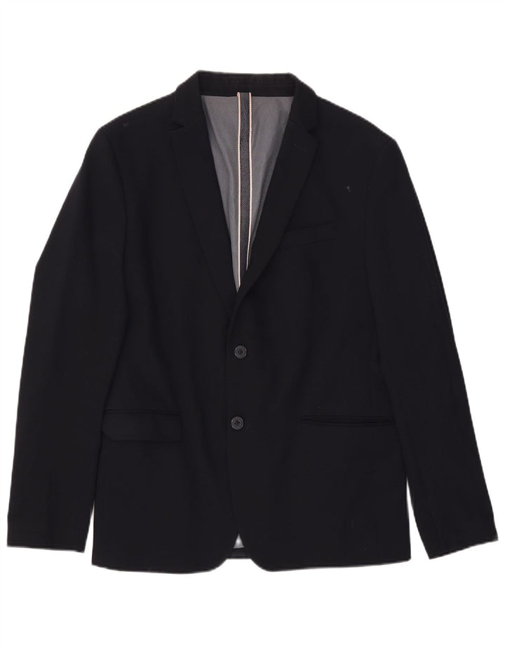 Zara Chaqueta tipo blazer de 2 botones para hombre IT 54 2XL Azul marino