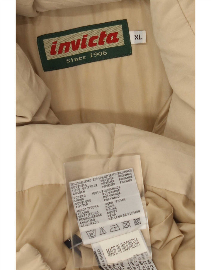 Invicta Abrigo acolchado extragrande con capucha para mujer UK 18 XL Poliéster beige