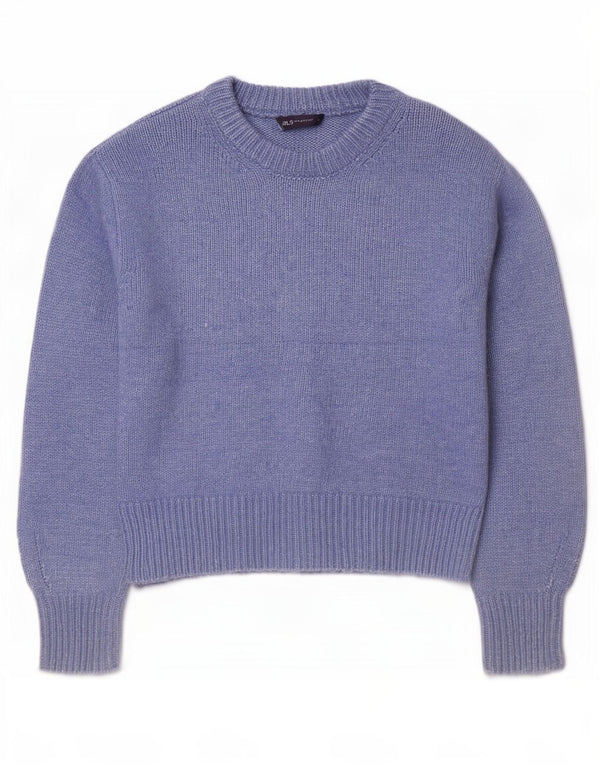 Marks & Spencer Jersey extragrande con cuello redondo para mujer UK 44 Azul medio