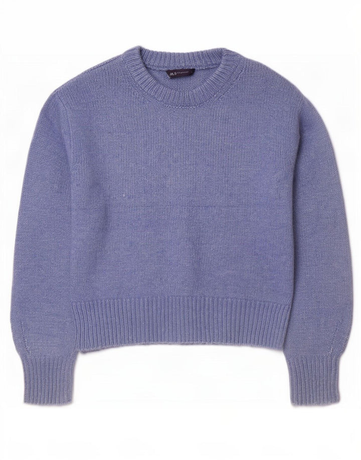 Marks & Spencer Jersey extragrande con cuello redondo para mujer UK 44 Azul medio