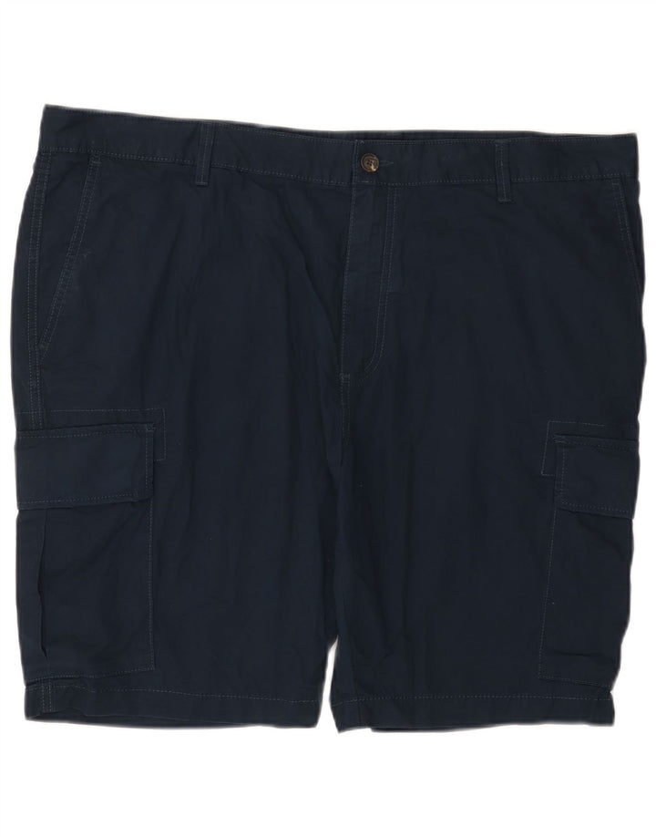 Marks & Spencer Pantalones cortos cargo para hombre W42 2XL Algodón azul marino