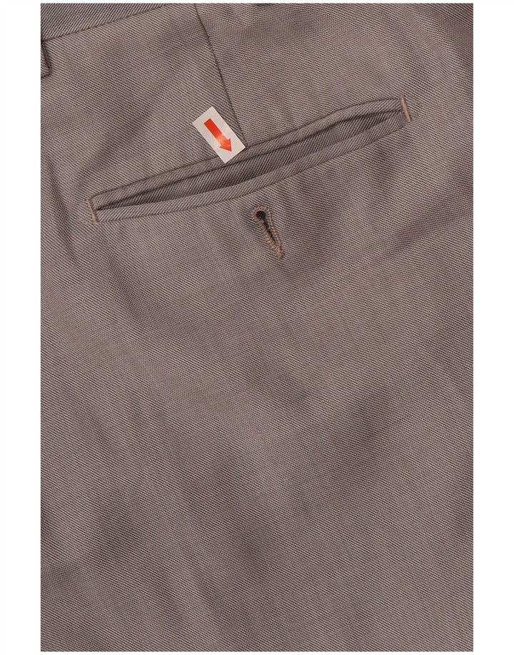Marks & Spencer Pantalón de traje recto para hombre W34 L26 Lana gris