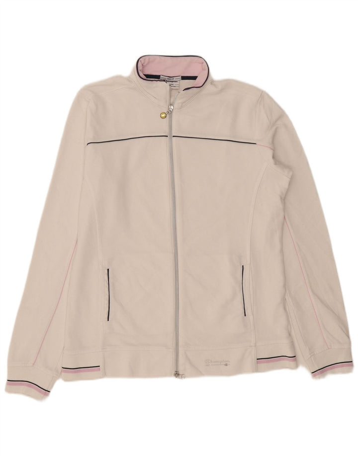 Champion Chaqueta de Chándal para Mujer UK 18 XL Algodón Blanco