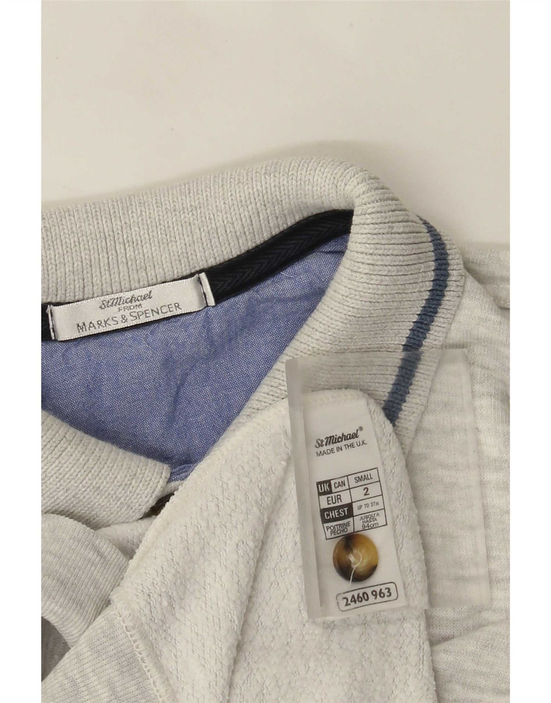 Marks & Spencer Hombre St. Michael Sudadera Jumper Pequeño Gris Moteado