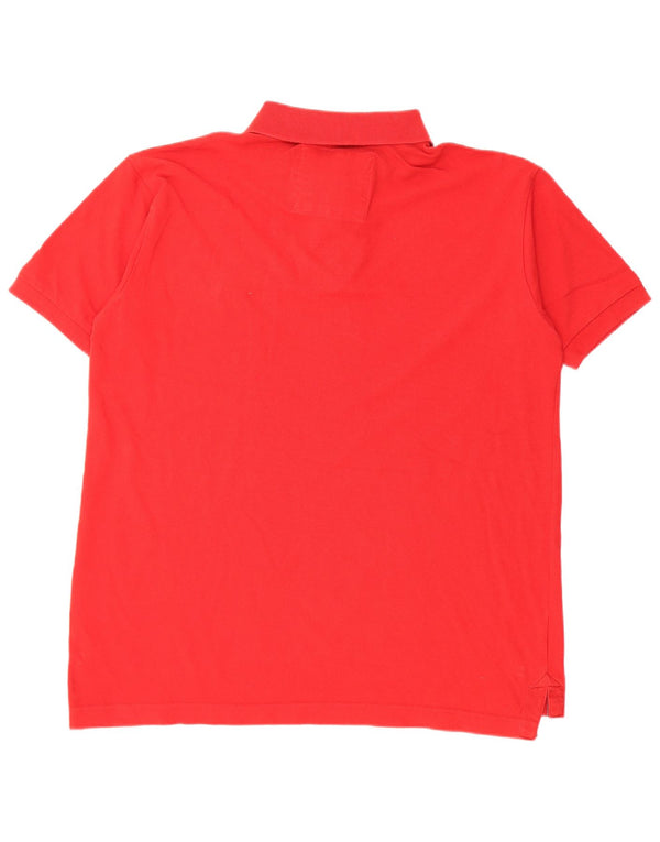 ABERCROMBIE & FITCH Polo para hombre 2XL Rojo