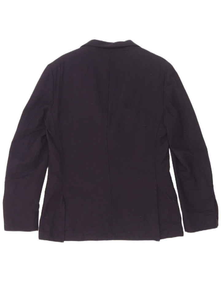 Massimo Dutti Chaqueta Blazer De 2 Botones Para Hombre EU 48 Mediana Lana Azul Marino