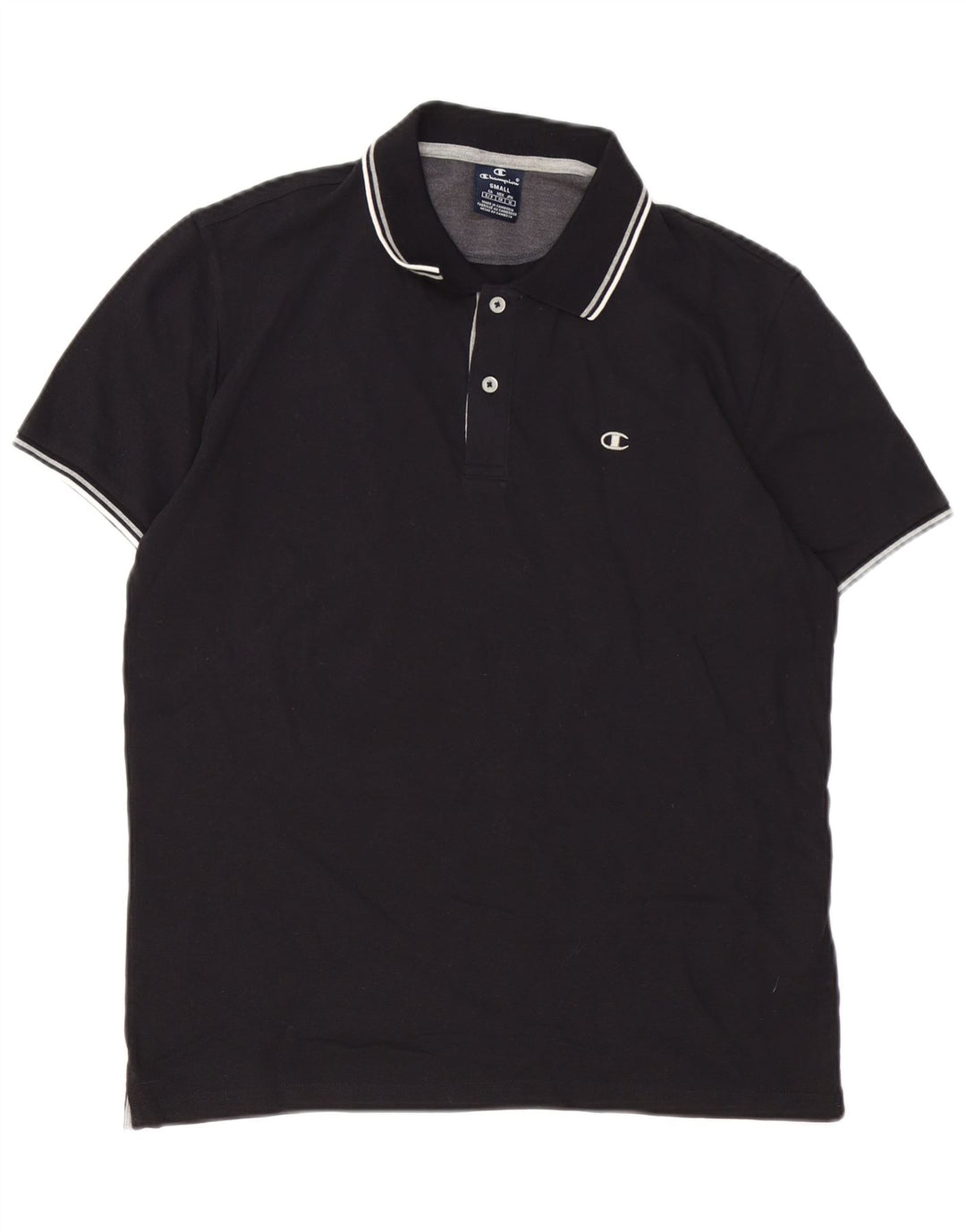 CHAMPION Polo Hombre Pequeño Algodón Negro