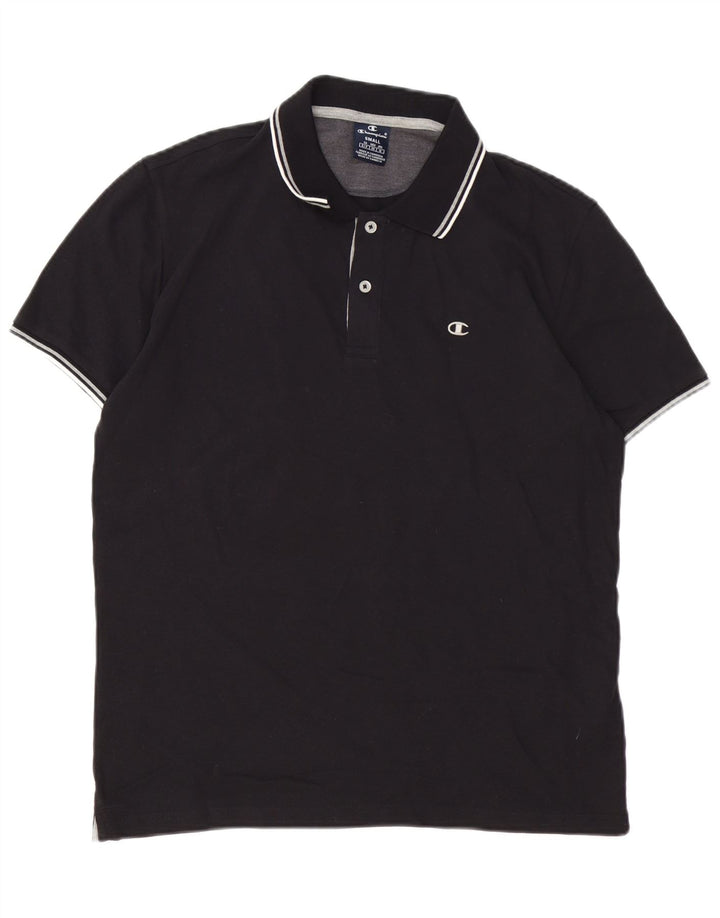 CHAMPION Polo Hombre Pequeño Algodón Negro
