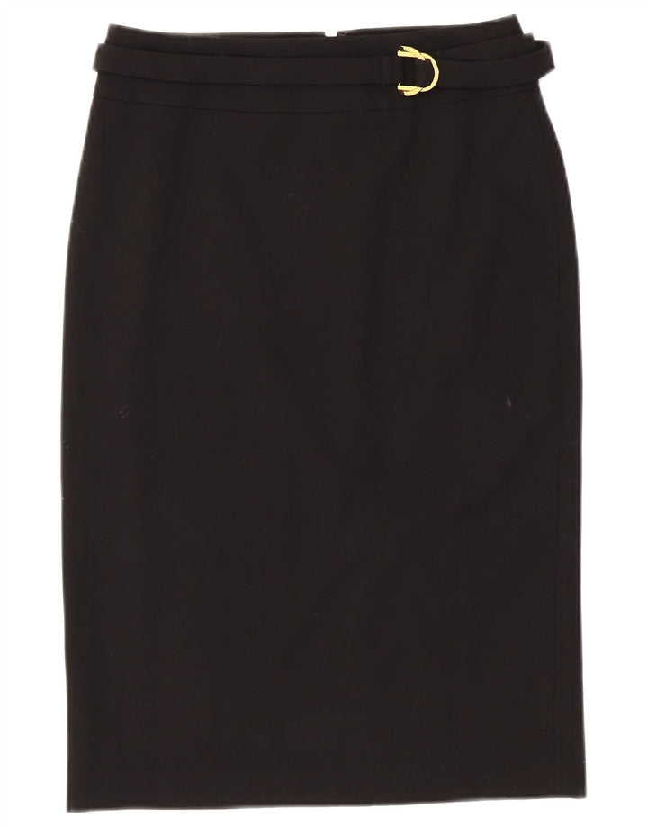 CALVIN KLEIN Falda lápiz para mujer US 2 XS W28 Poliéster negro