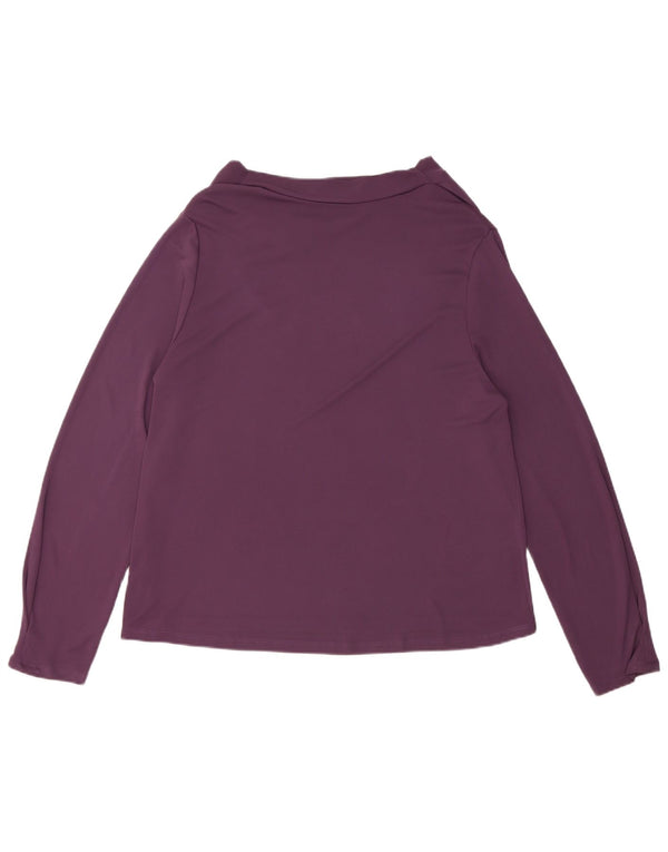 Zara Mujer Regular Top Manga Larga ES 40 XL Morado