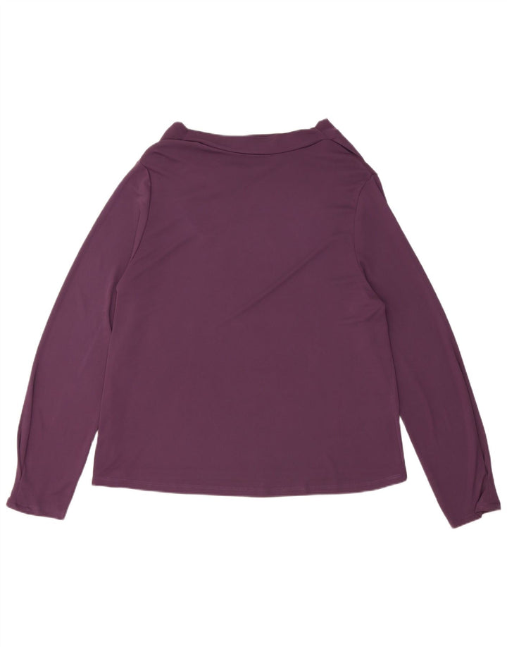 Zara Mujer Regular Top Manga Larga ES 40 XL Morado