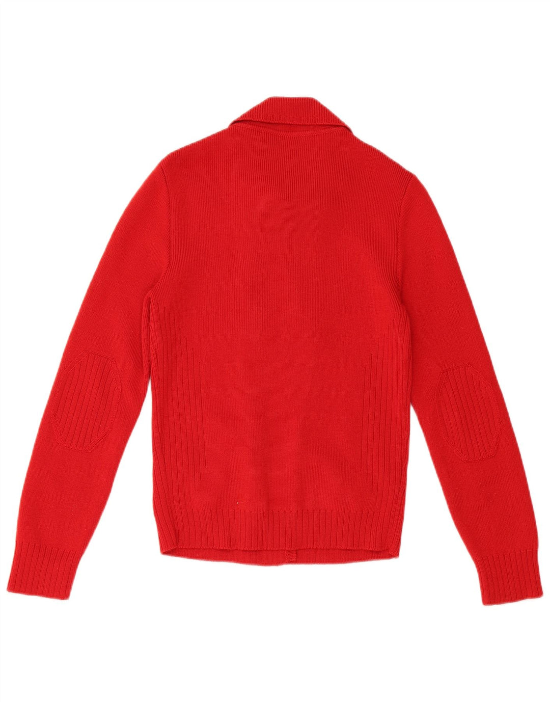 LUISA SPAGNOLI Suéter Cárdigan para Mujer UK 10 Small Red Wool
