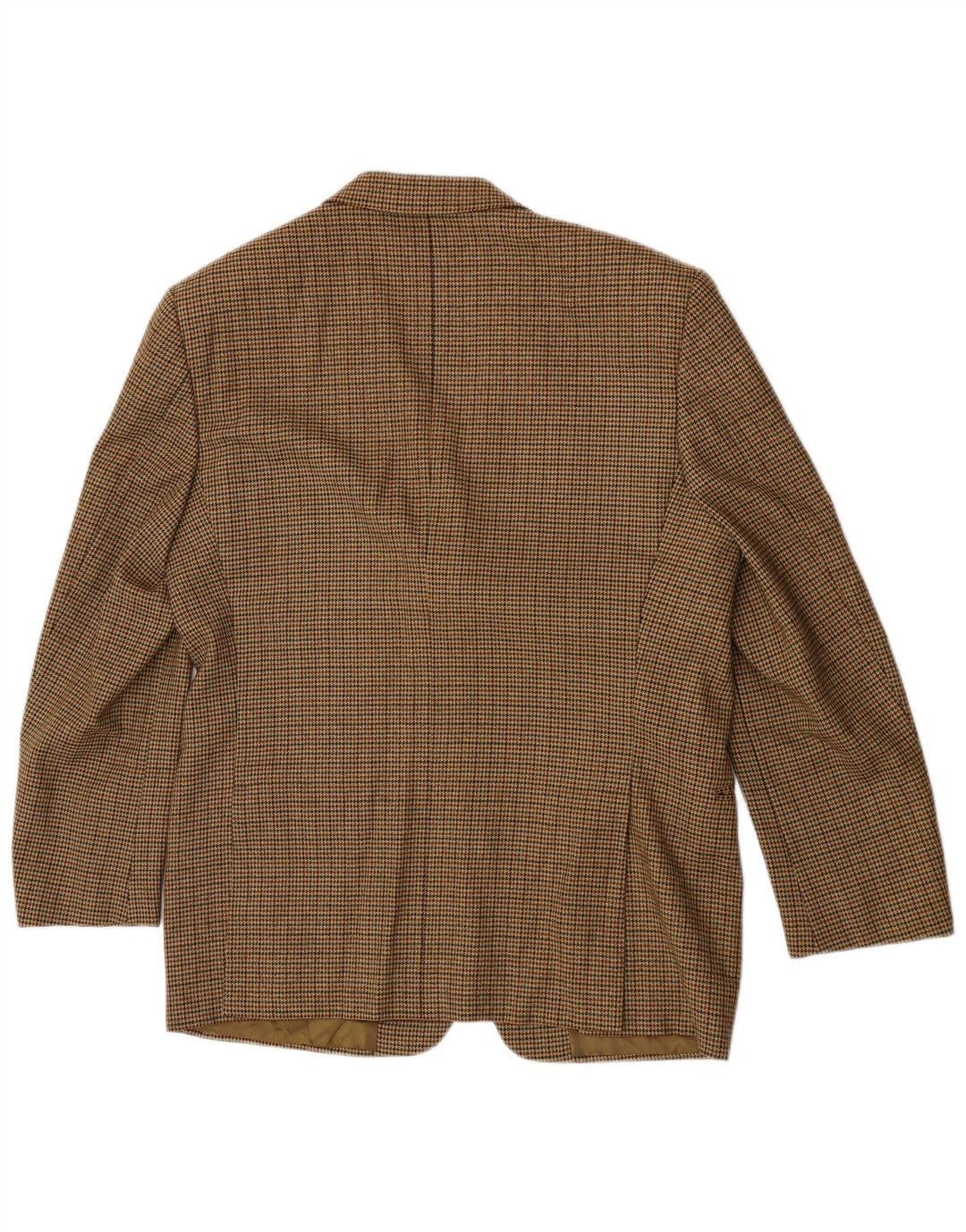 Emanuel Ungaro Chaqueta tipo blazer de 3 botones para hombre UK 38 Marrón medio Pata de gallo