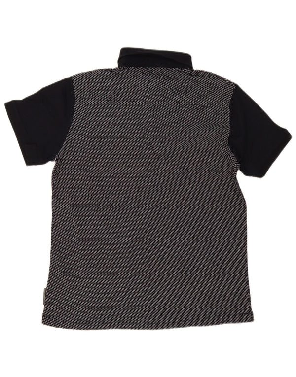 French Connection Polo para hombre de algodón a rayas azul marino mediano