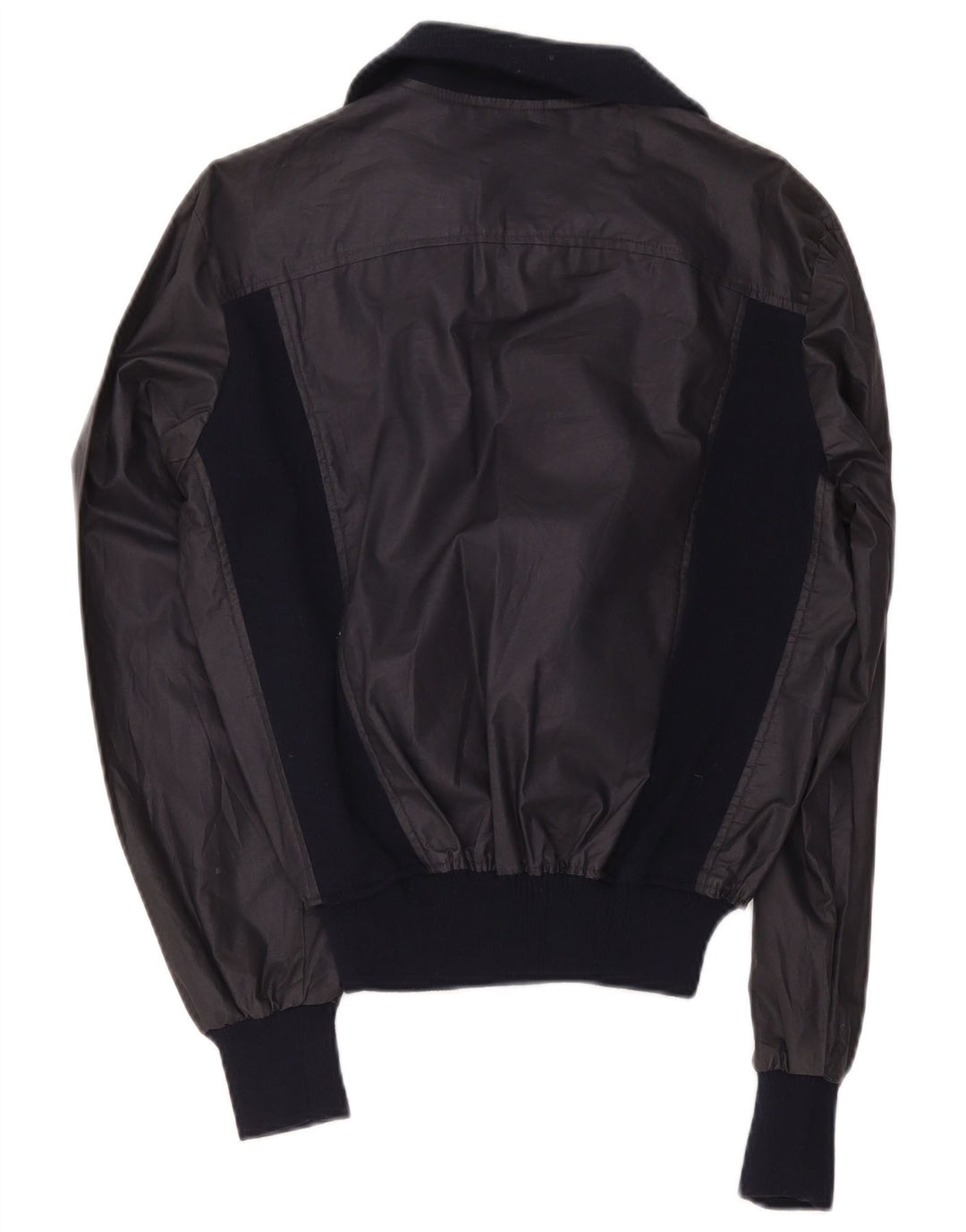 Chaqueta bomber vintage para mujer IT 48 XL Azul marino Colorblock Poliéster