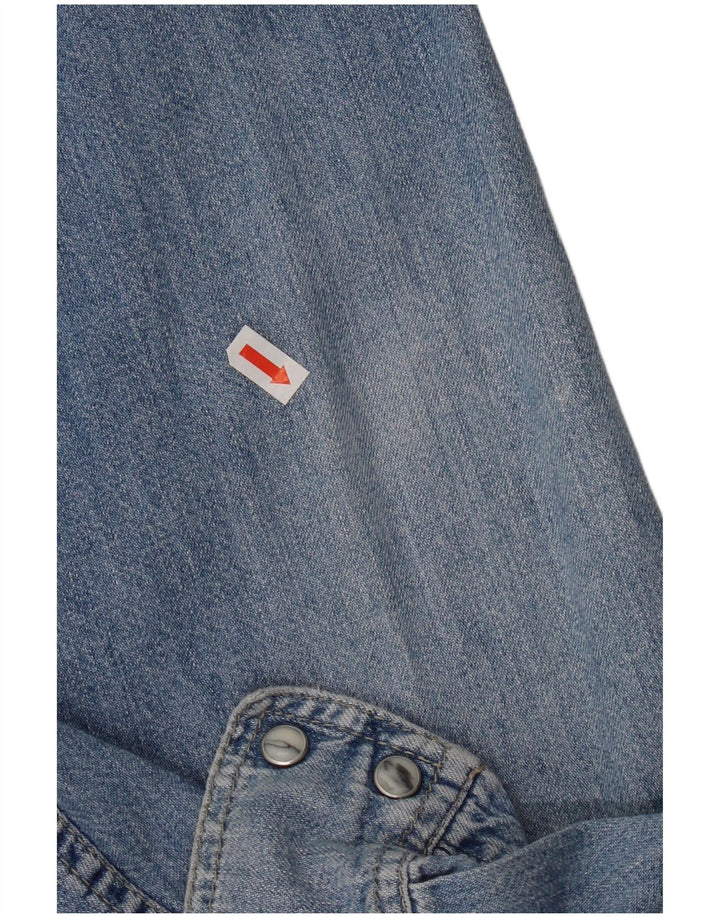 Wrangler Camisa Vaquera Hombre XL Algodón Azul