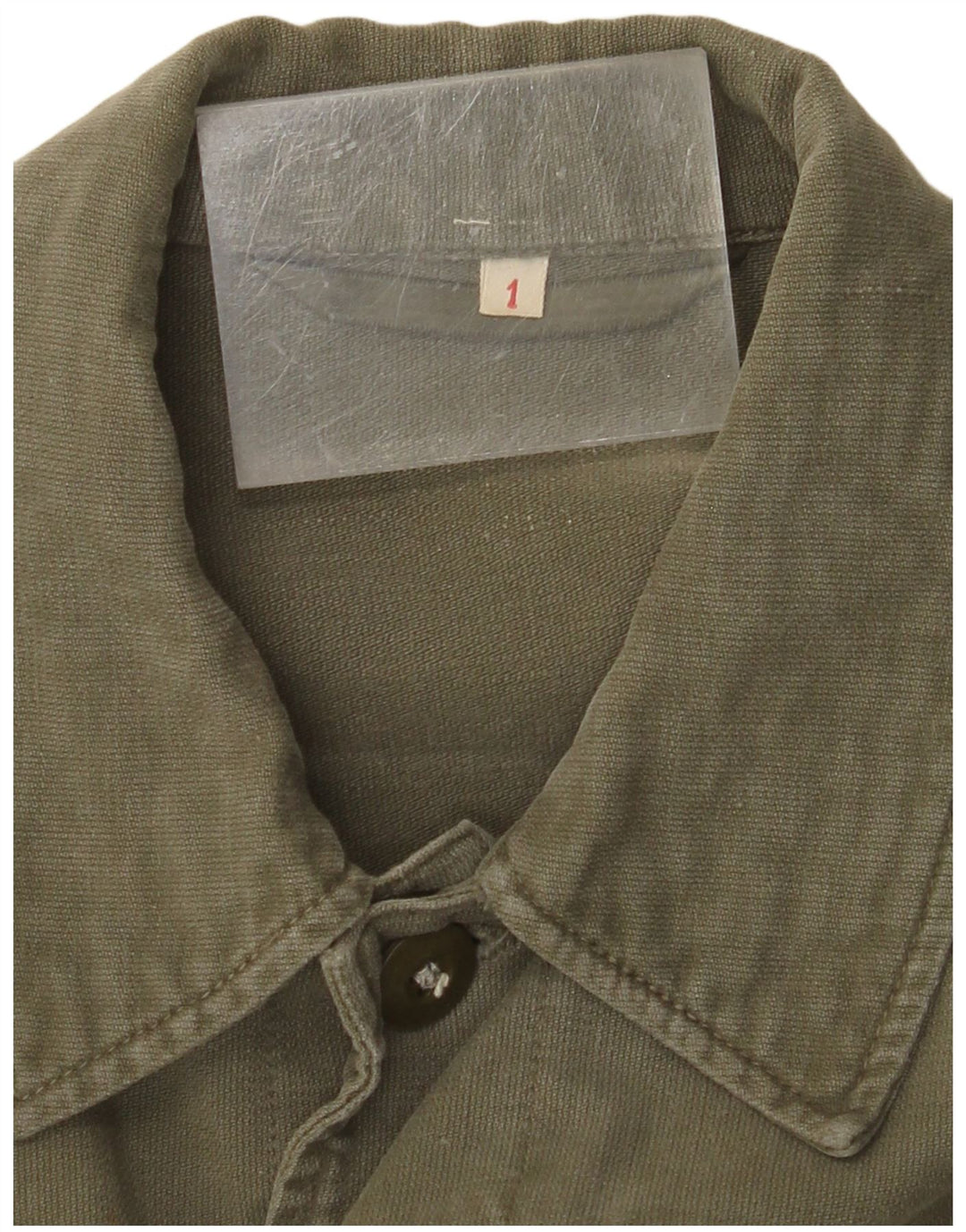 Vintage hombres chaqueta militar Reino Unido 36 pequeño caqui