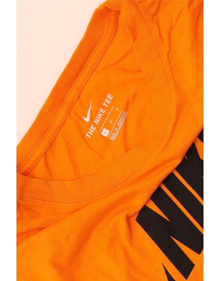 Nike - Camiseta gráfica para hombre, talla grande, color naranja
