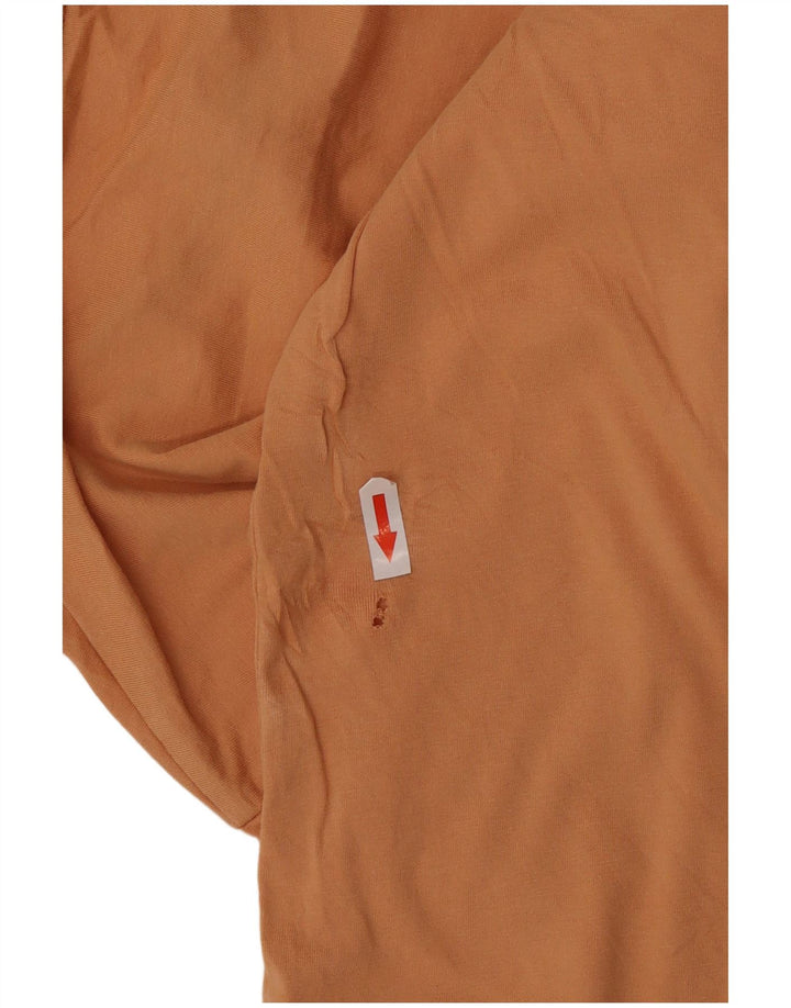 Camiseta Fred Perry Hombre Top Algodón Rayas Naranja Medio