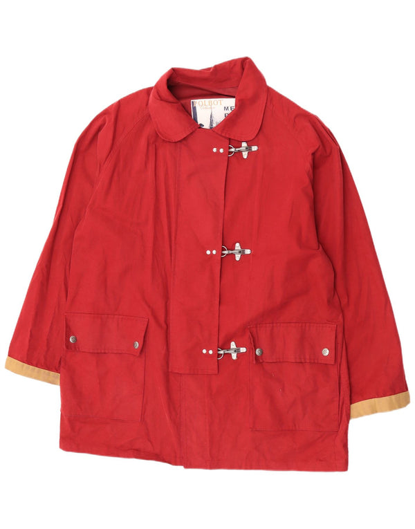 Polbot Chaqueta utilitaria extragrande para mujer UK 40 XL Algodón color block rojo