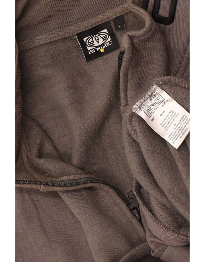 Animal - Chaqueta superior de chándal con gráfico para hombre, algodón gris grande