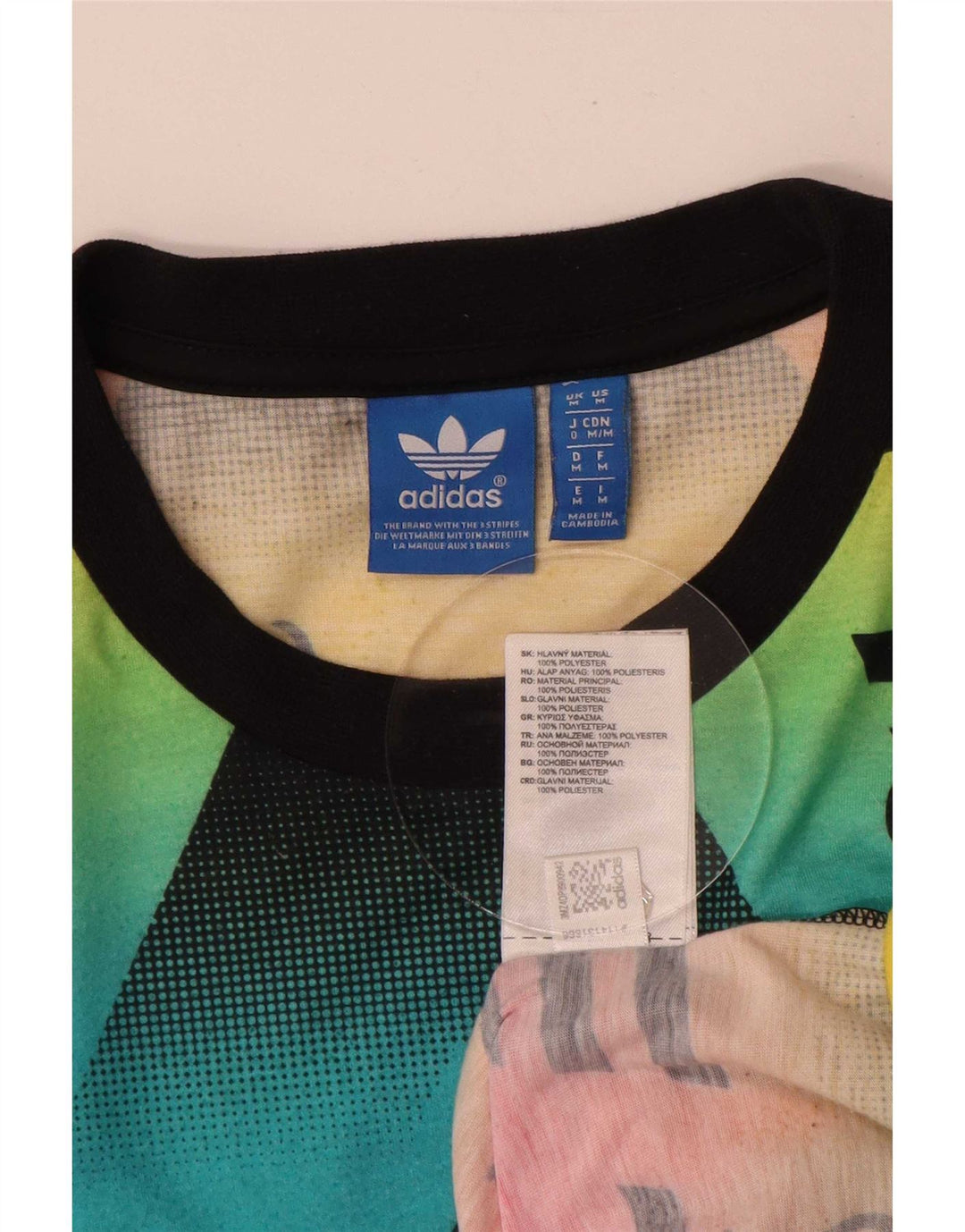 Adidas Camiseta gráfica para hombre Top Medium Poliéster multicolor