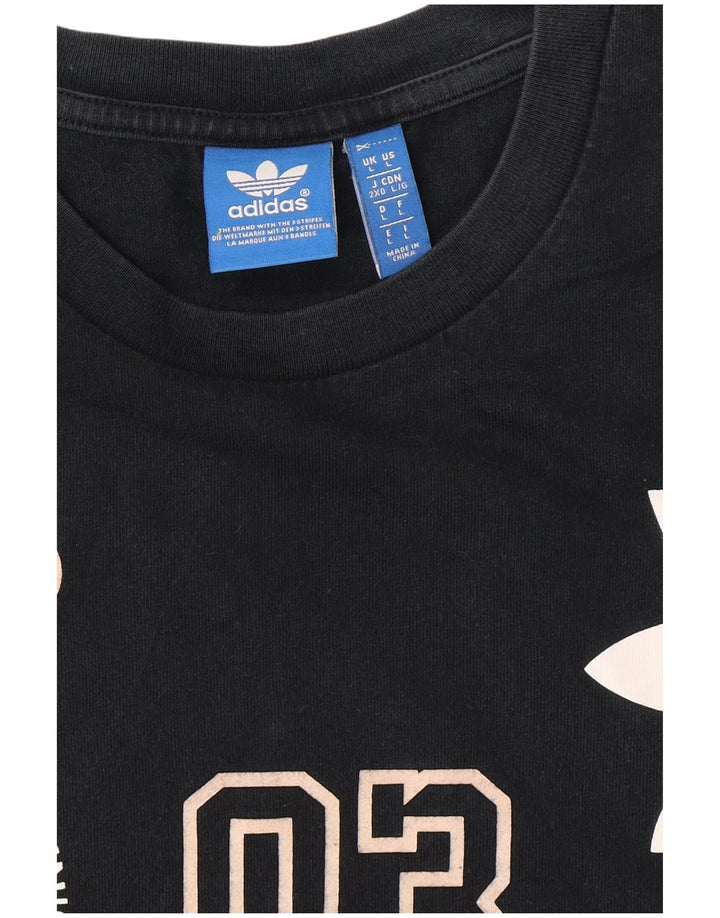 ADIDAS Camiseta gráfica para hombre Top Grande Azul marino