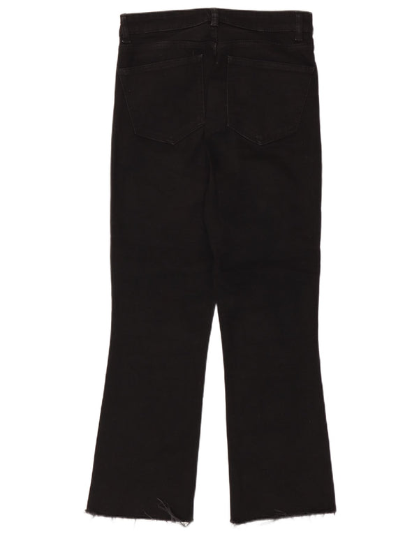 Zara Mujer Vaqueros Bootcut EU 40 Medium W30 L27 Negro