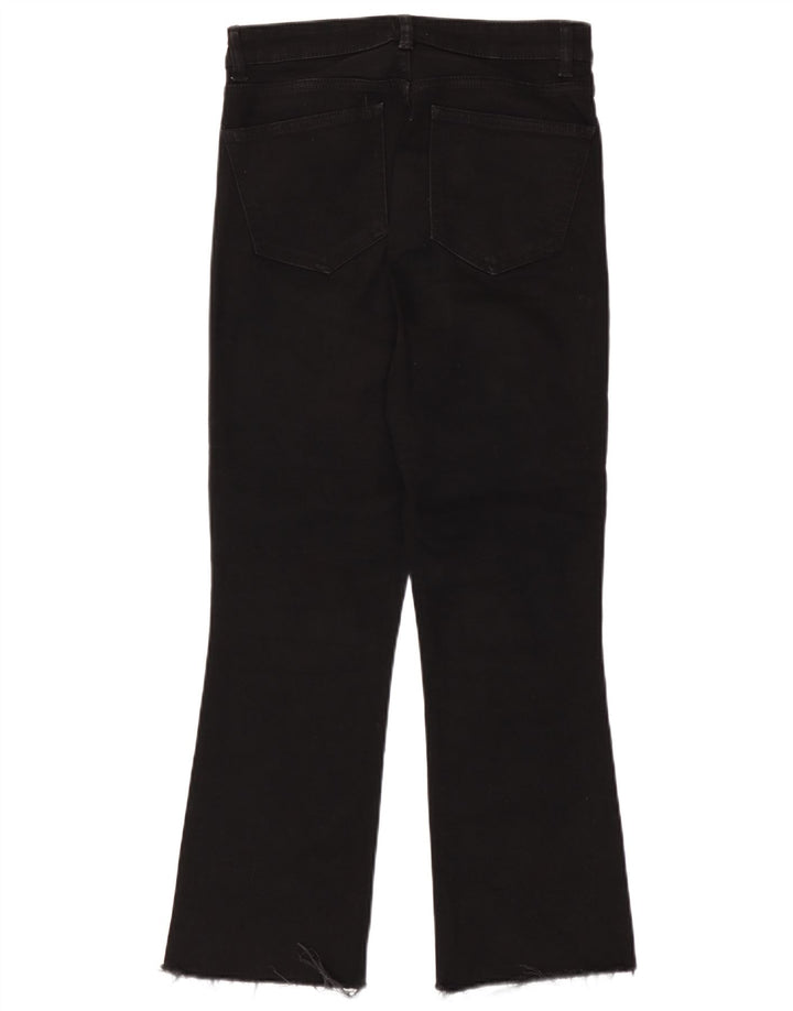Zara Mujer Vaqueros Bootcut EU 40 Medium W30 L27 Negro