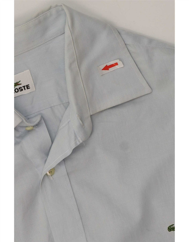 Camisa Lacoste Hombre Talla 42 Algodón Azul Grande
