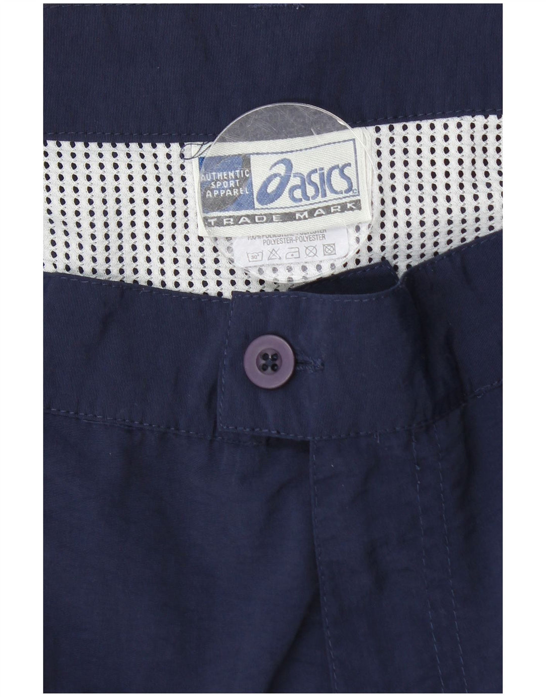 Pantalones cortos chinos ASICS para mujer medianos W28 azul marino poliamida