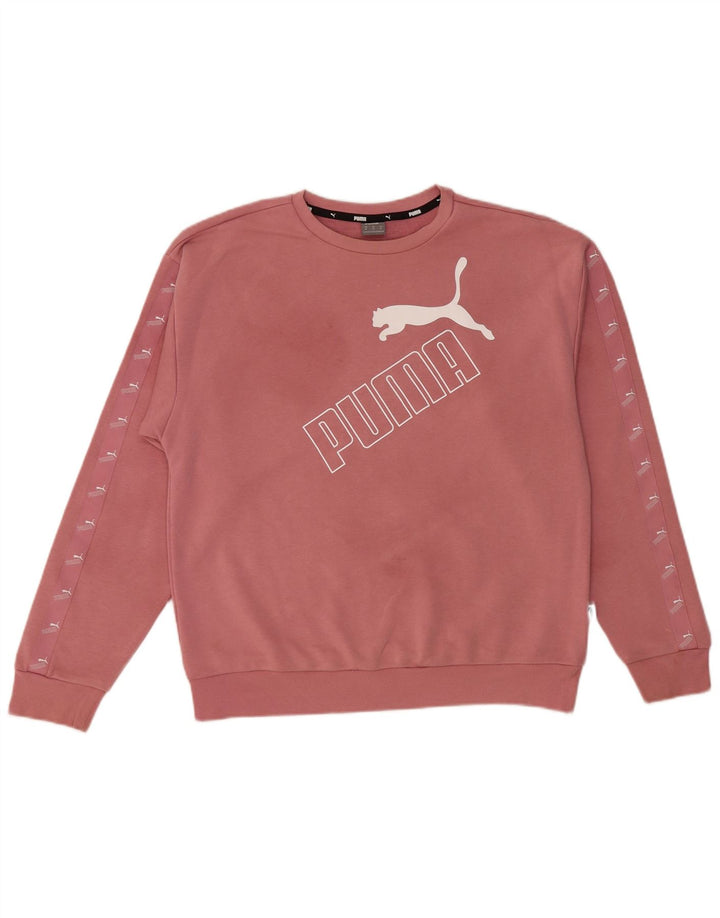 PUMA Sudadera gráfica para mujer Jumper UK 14 Algodón rosa medio