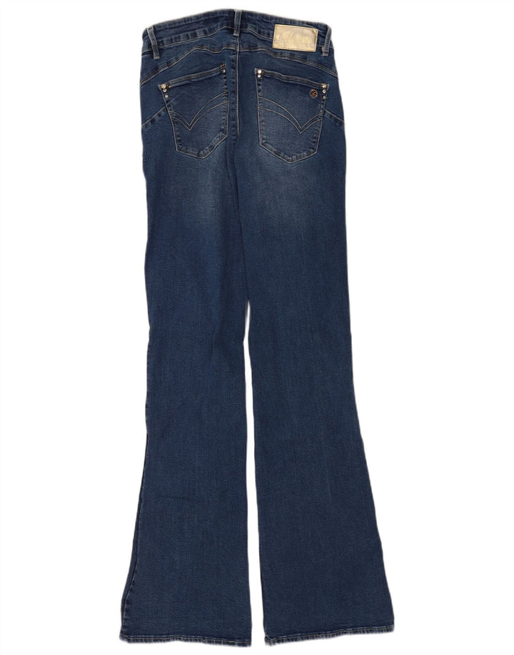 Sandro Ferrone Vaqueros acampanados para mujer IT 44 Medium W26 L32 Algodón azul